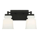 Meridian Lite Trends - Meridian Two Light Bathroom Vanity Light - M80057MBK - Canada Light Shop