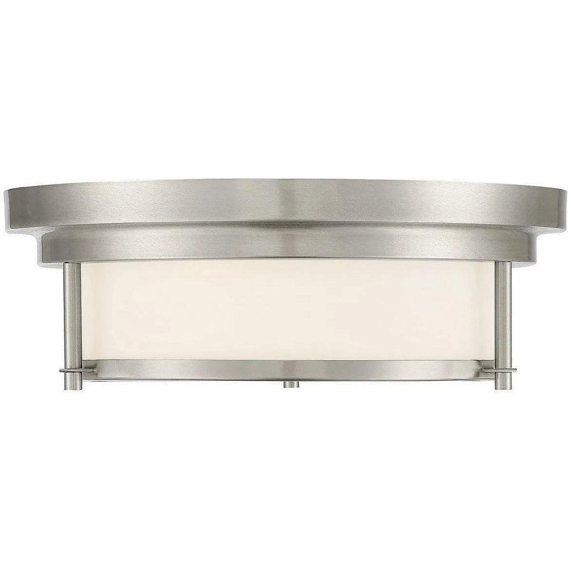 Meridian Lite Trends - Meridian Two Light Flush Mount - M60062BN - Canada Light Shop