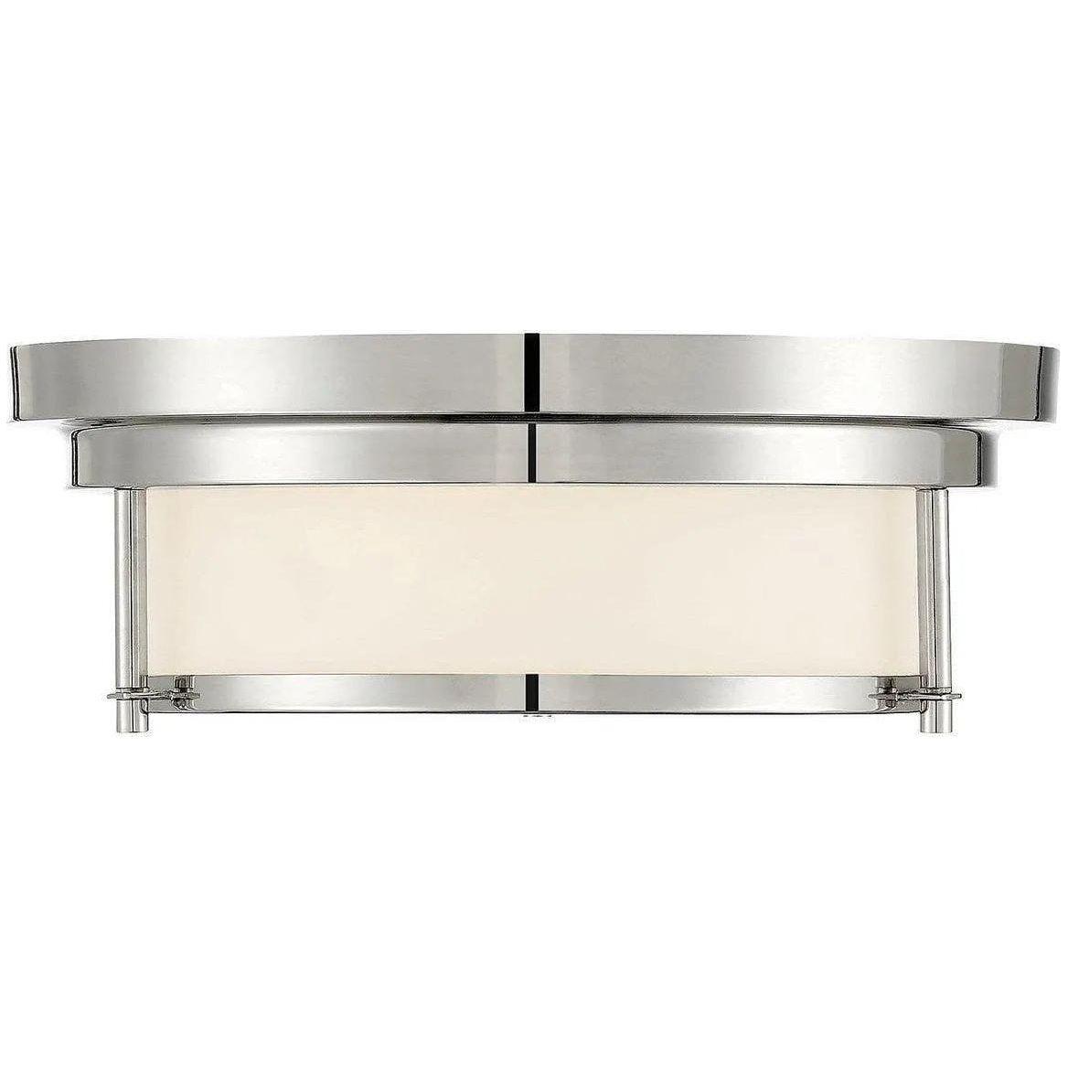 Meridian Lite Trends - Meridian Two Light Flush Mount - M60062PN - Canada Light Shop
