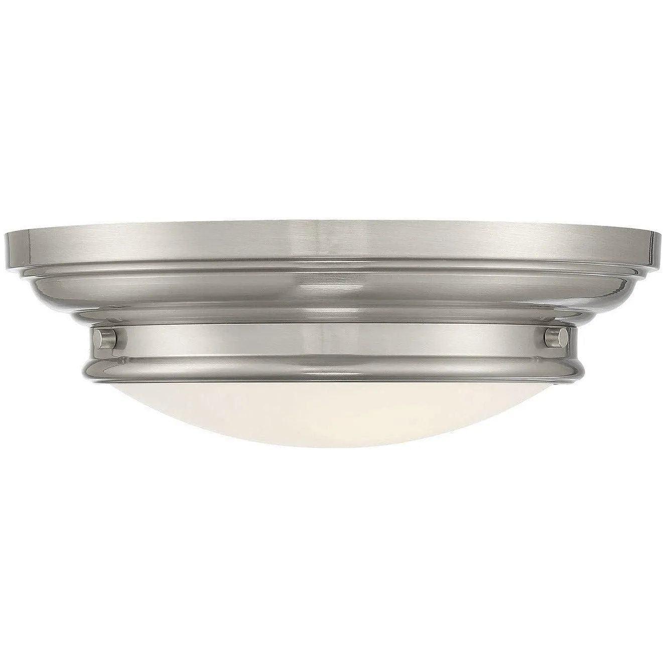 Meridian Lite Trends - Meridian Two Light Flush Mount - M60063BN - Canada Light Shop