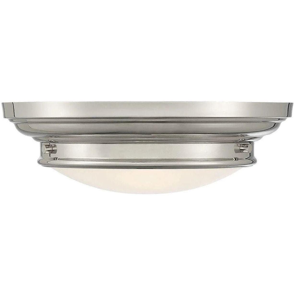 Meridian Lite Trends - Meridian Two Light Flush Mount - M60063PN - Canada Light Shop