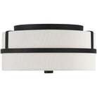 Meridian Lite Trends - Meridian Two Light Flush Mount - M60065MBK - Canada Light Shop