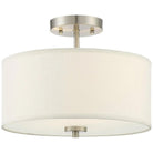 Meridian Lite Trends - Meridian Two Light Semi Flush Mount - M60008BN - Canada Light Shop