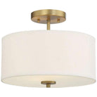 Meridian Lite Trends - Meridian Two Light Semi Flush Mount - M60008NB - Canada Light Shop