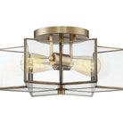 Meridian Lite Trends - Meridian Two Light Semi Flush Mount - M60021NB - Canada Light Shop