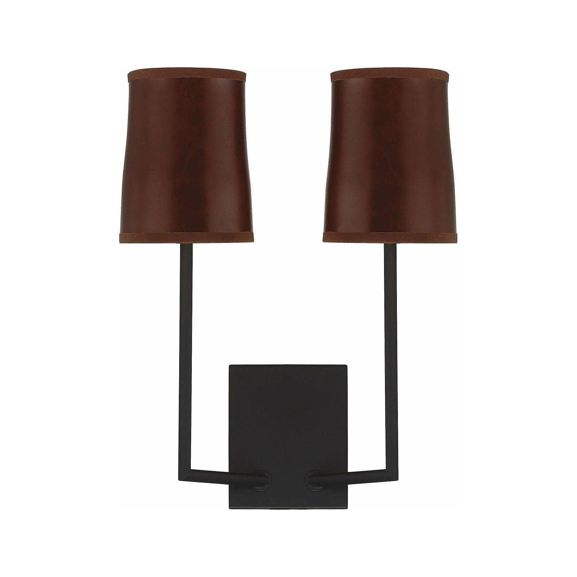 Meridian Lite Trends - Meridian Two Light Wall Sconce - M90061MBK - Canada Light Shop