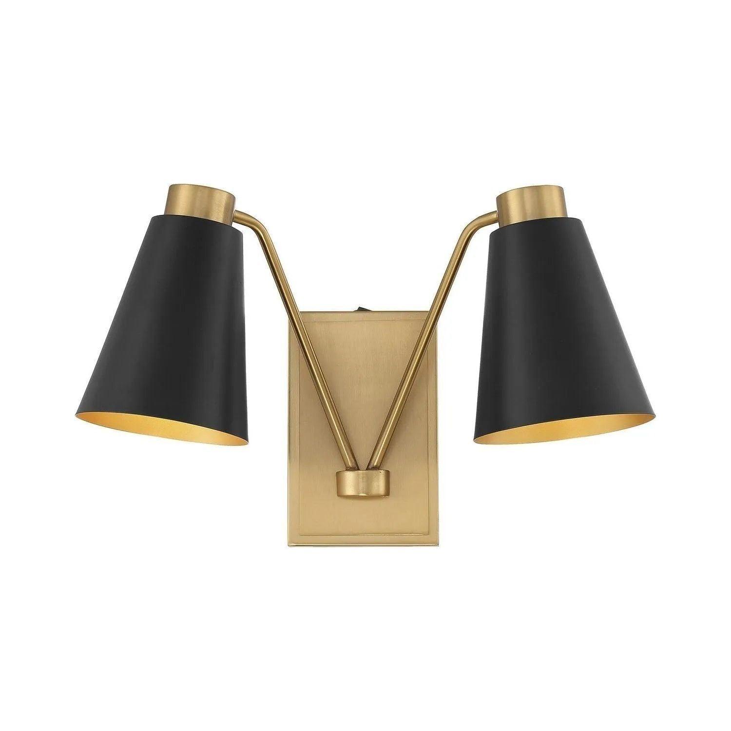 Meridian Lite Trends - Meridian Wall Sconce - M90076MBKNB - Canada Light Shop