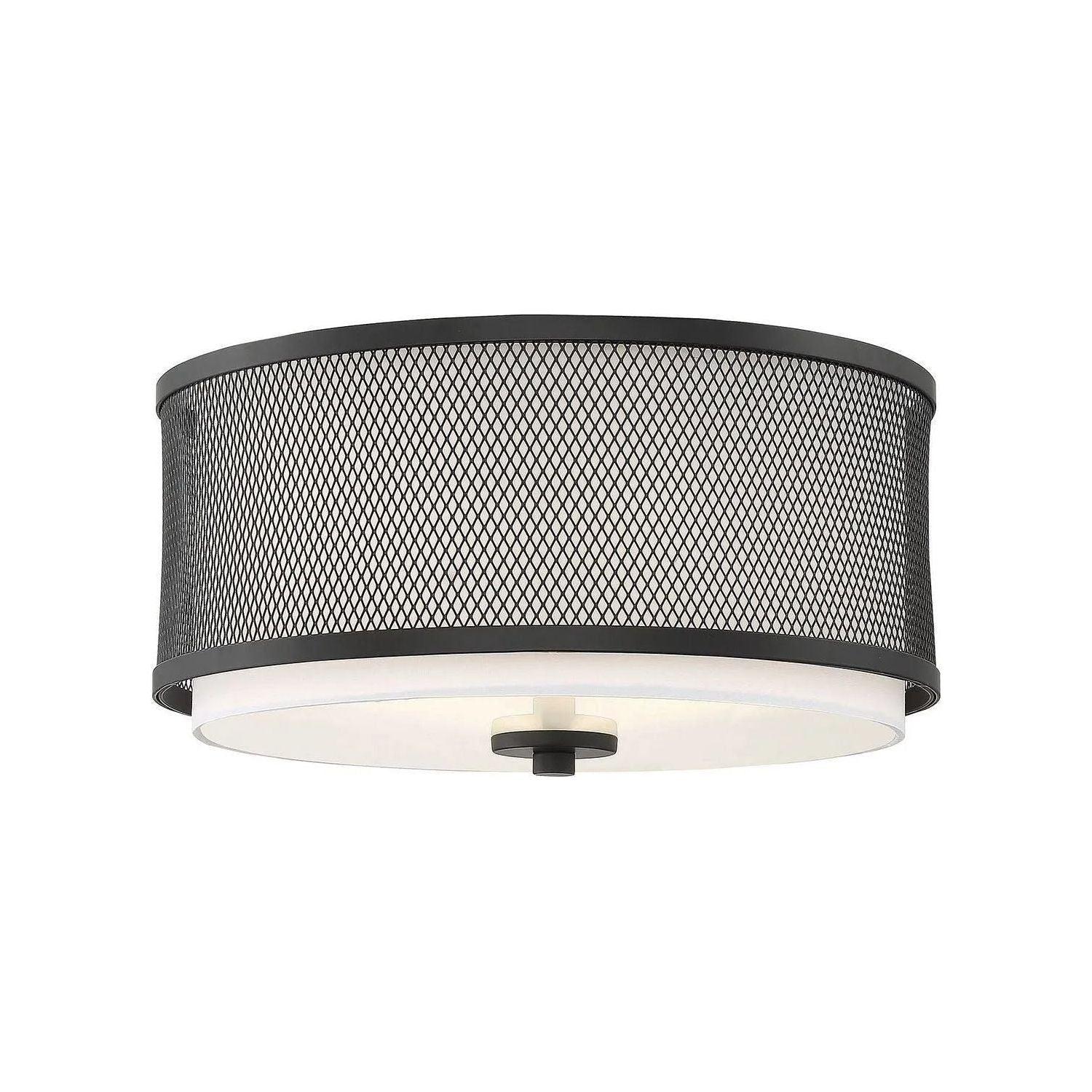 Meridian Lite Trends - Mflus Semi-Flush Mount - M60018MBK - Canada Light Shop
