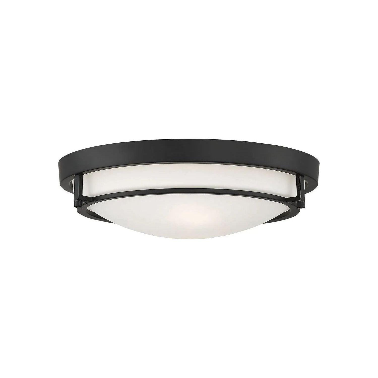 Meridian Lite Trends - Mflus Semi-Flush Mount - M60019MBK - Canada Light Shop