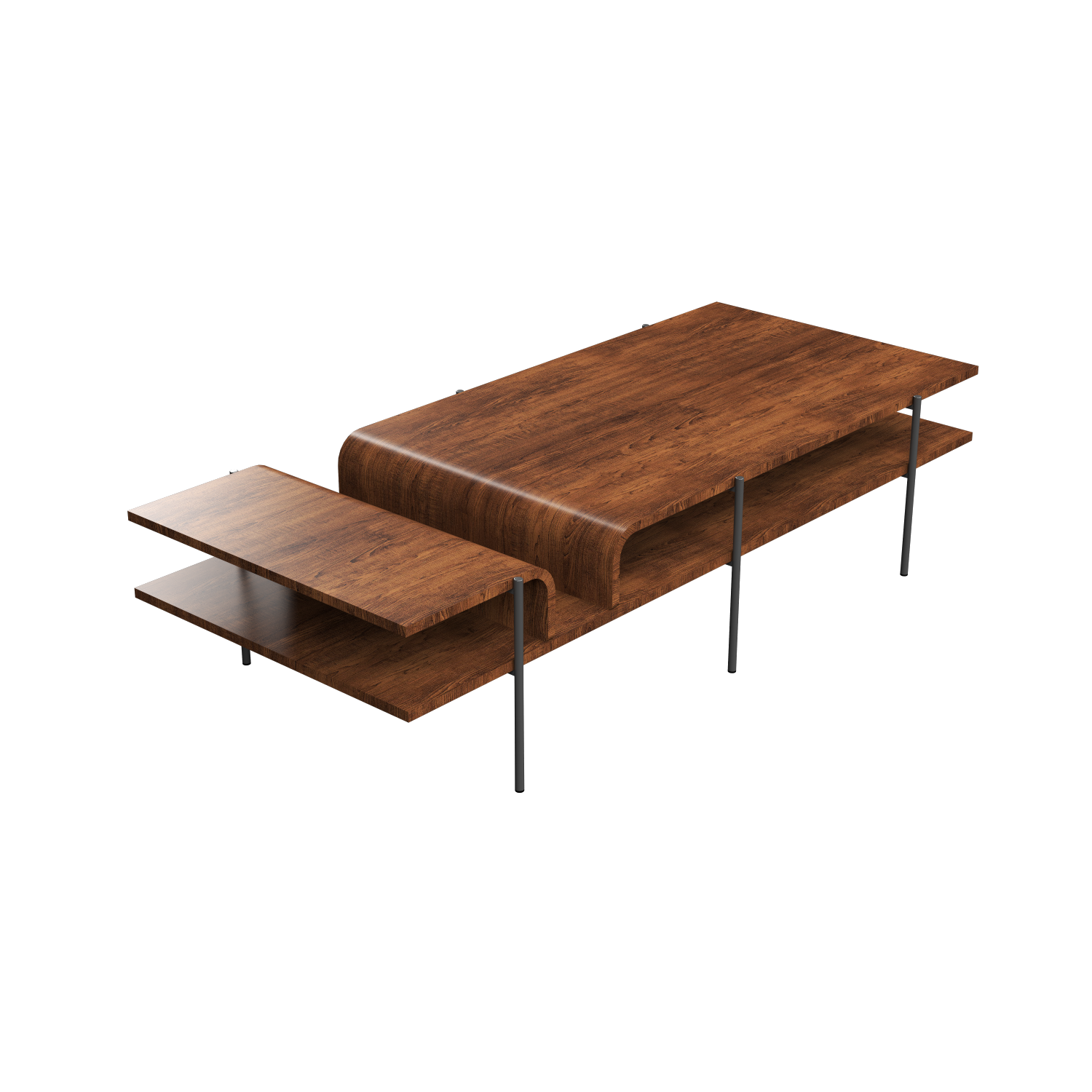 Accord Lighting - ACC-F1025.06 - Coffee Tables Accord Cascade F1025 F1025 - Cascade - Imbuia
