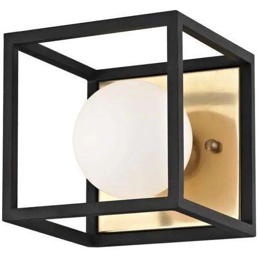 Mitzi - Aira Bath Bracket - H141301-AGB/BK - Canada Light Shop