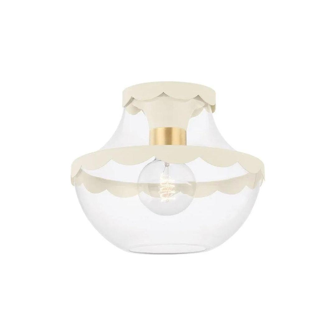 Mitzi - Alaina Semi Flush Mount - H668601-AGB/SCR - Canada Light Shop