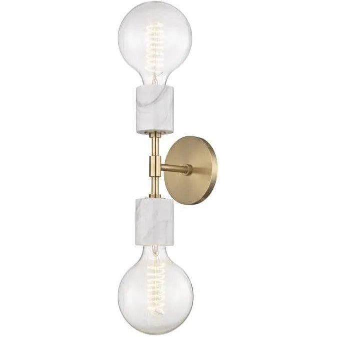 Mitzi - Asime Double Wall Sconce - H120102-AGB - Canada Light Shop