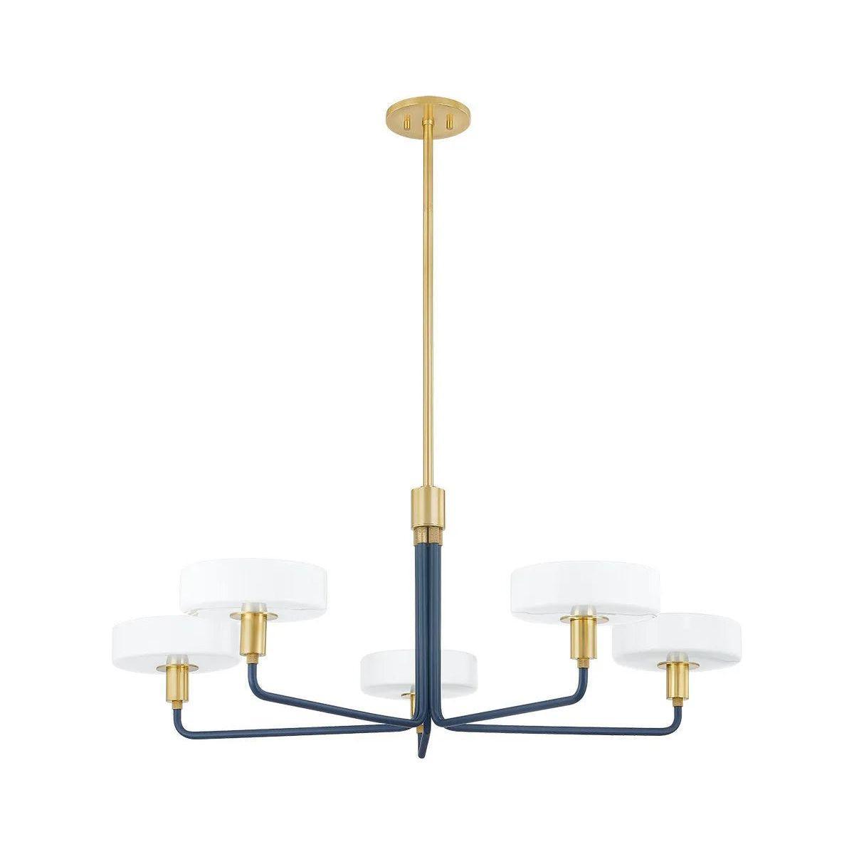 Mitzi - Aston Chandelier - H886805-AGB/SBL - Canada Light Shop