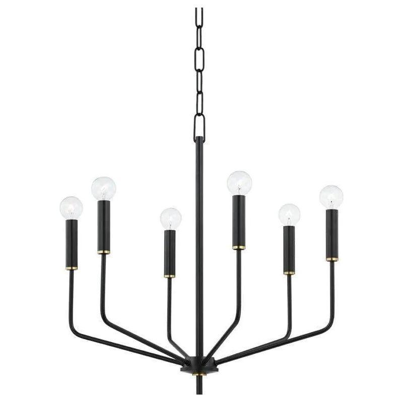 Mitzi - Bailey Chandelier - H516806-AGB/SBK - Canada Light Shop