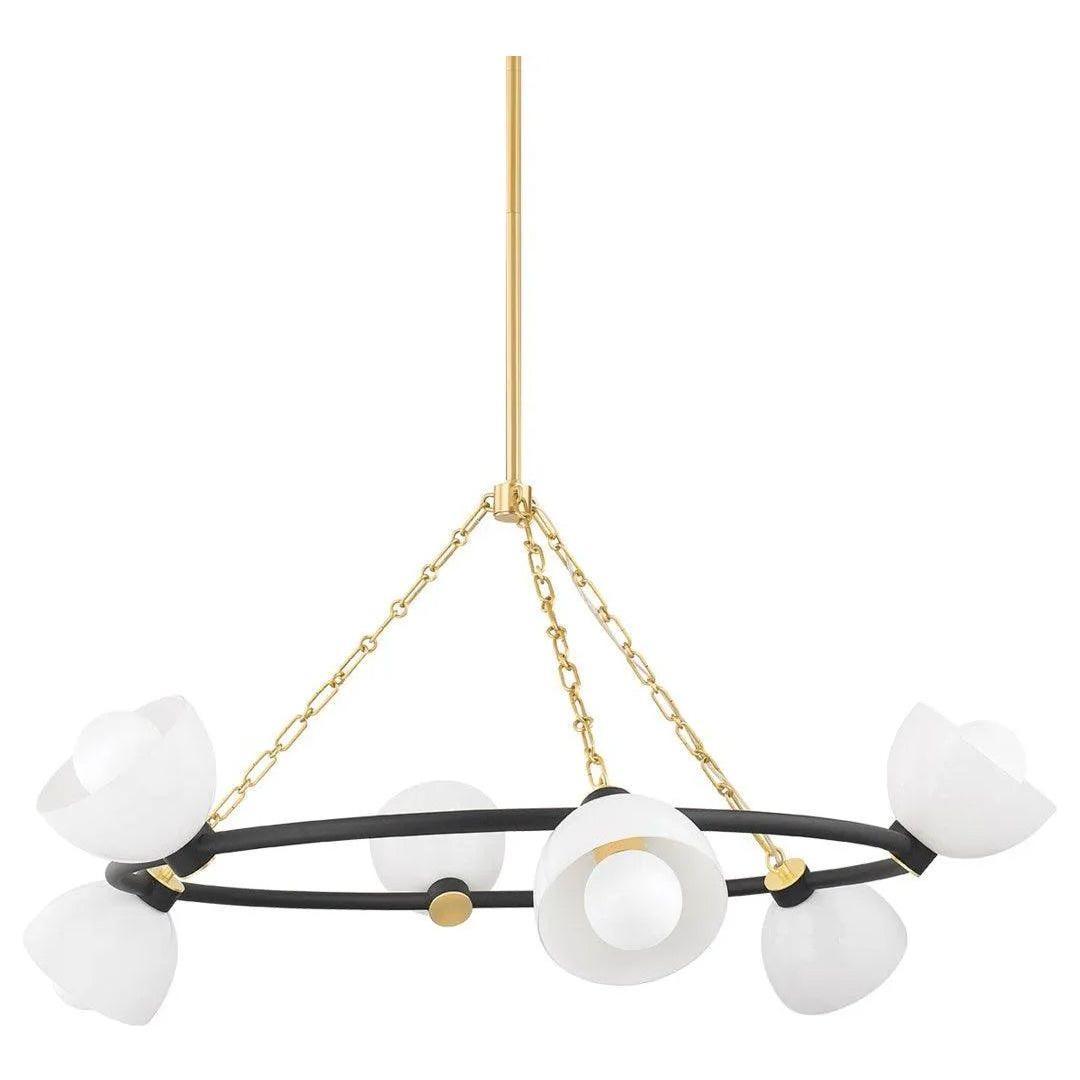 Mitzi - Belle Chandelier - H724806-AGB/TBK - Canada Light Shop