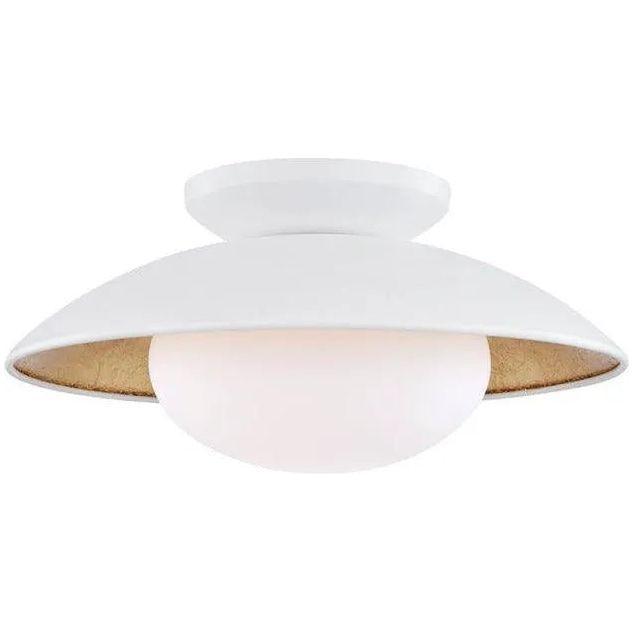 Mitzi - Cadence Semi Flush Mount - H368601M-WH/GL - Canada Light Shop