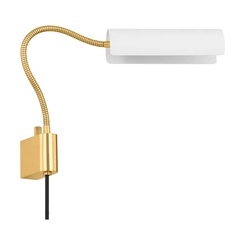 Mitzi - Cassandra Wall Sconce - HL842101-AGB/SWH - Canada Light Shop