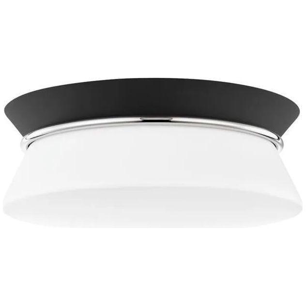 Mitzi - Cath Flush Mount - H425502-PN/BK - Canada Light Shop
