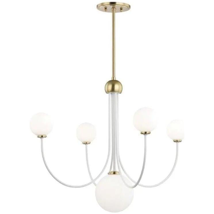Mitzi - Coco Chandelier - H234805-AGB/WH - Canada Light Shop