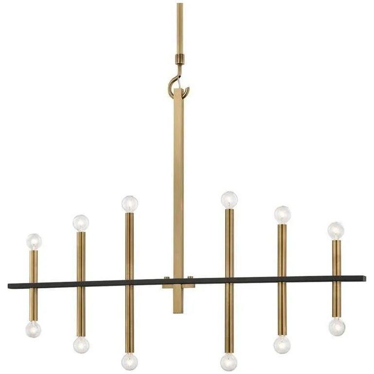 Mitzi - Colette Chandelier - H296812-AGB/BK - Canada Light Shop