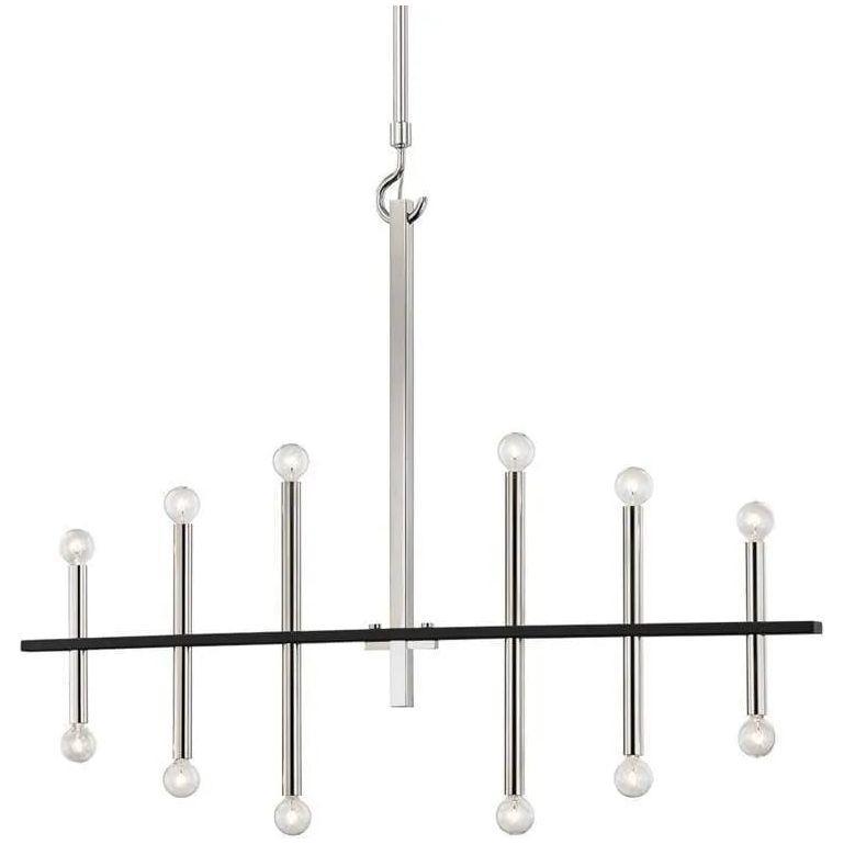 Mitzi - Colette Chandelier - H296812-PN/BK - Canada Light Shop