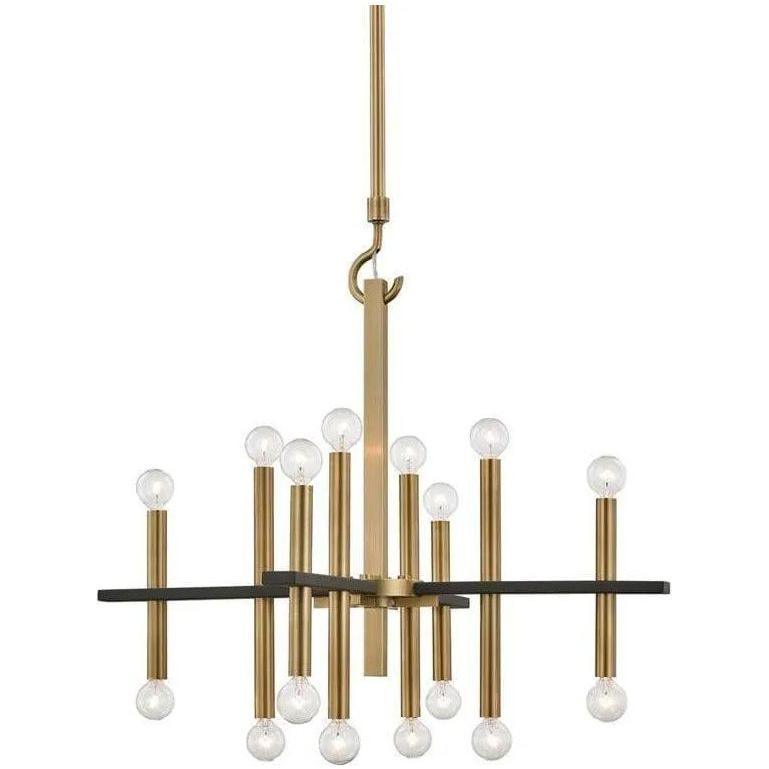Mitzi - Colette Chandelier - H296816-AGB/BK - Canada Light Shop