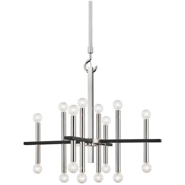 Mitzi - Colette Chandelier - H296816-PN/BK - Canada Light Shop