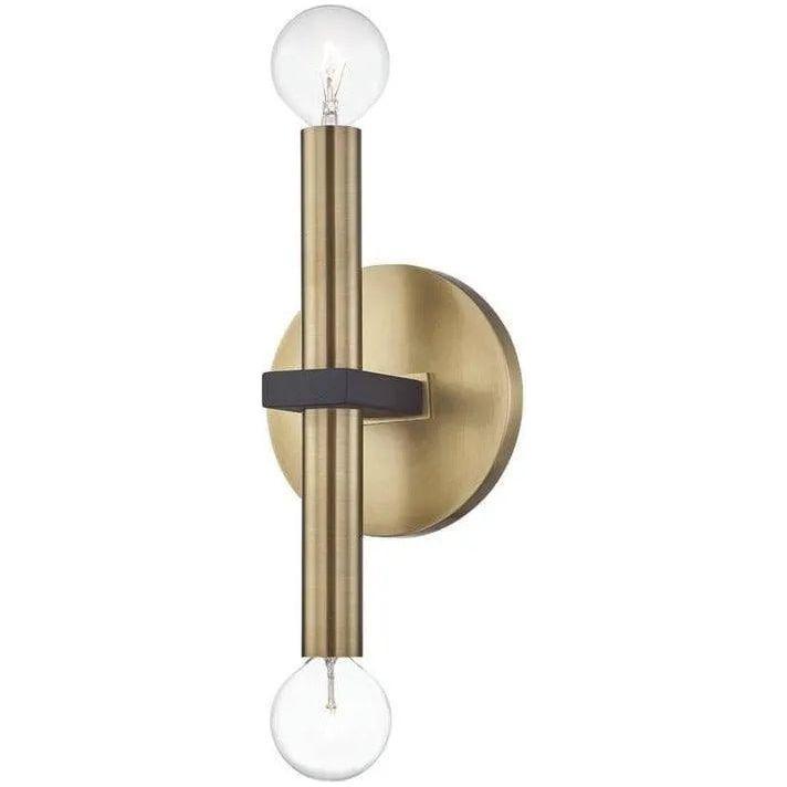 Mitzi - Colette Wall Sconce - H296102-AGB/BK - Canada Light Shop