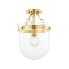 Mitzi - Dunbar Semi Flush Mount - H763601-AGB - Canada Light Shop
