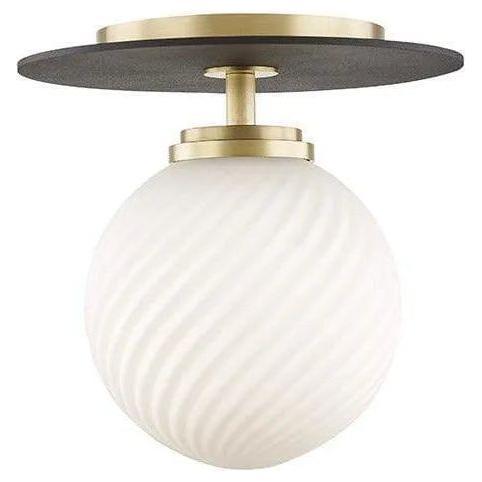 Mitzi - Ellis Flush Mount - H200501S-AGB/BK - Canada Light Shop