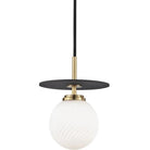 Mitzi - Ellis Pendant - H200701S-AGB/BK - Canada Light Shop