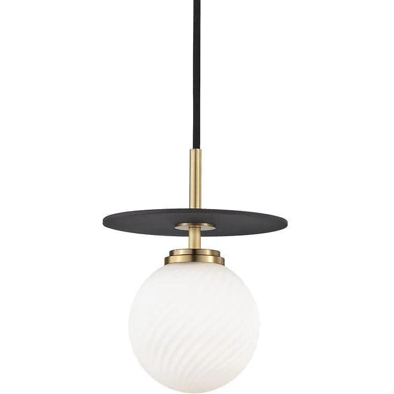 Mitzi - Ellis Pendant - H200701S-AGB/BK - Canada Light Shop
