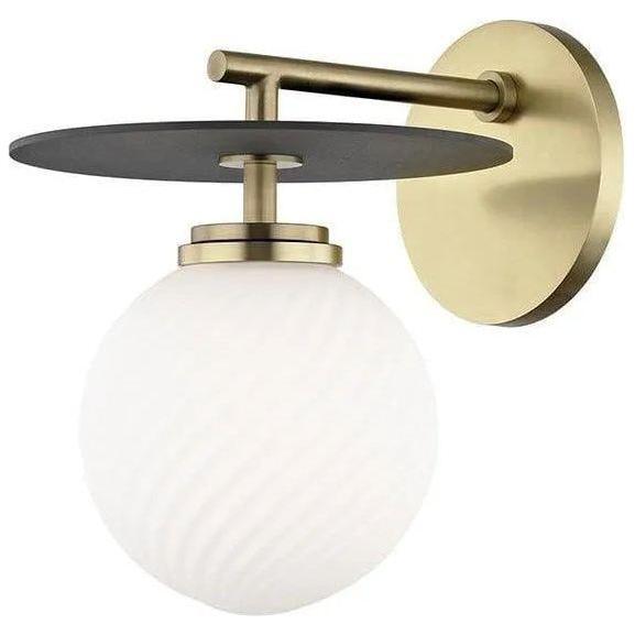 Mitzi - Ellis Wall Sconce - H200101-AGB/BK - Canada Light Shop