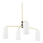 Mitzi - Evelyn Chandelier - H612804-AGB/SBK - Canada Light Shop