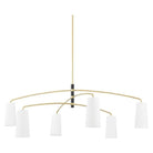 Mitzi - Evelyn Chandelier - H612806-AGB/SBK - Canada Light Shop