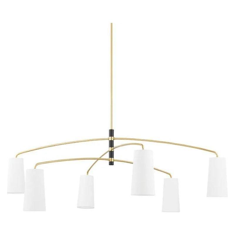 Mitzi - Evelyn Chandelier - H612806-AGB/SBK - Canada Light Shop