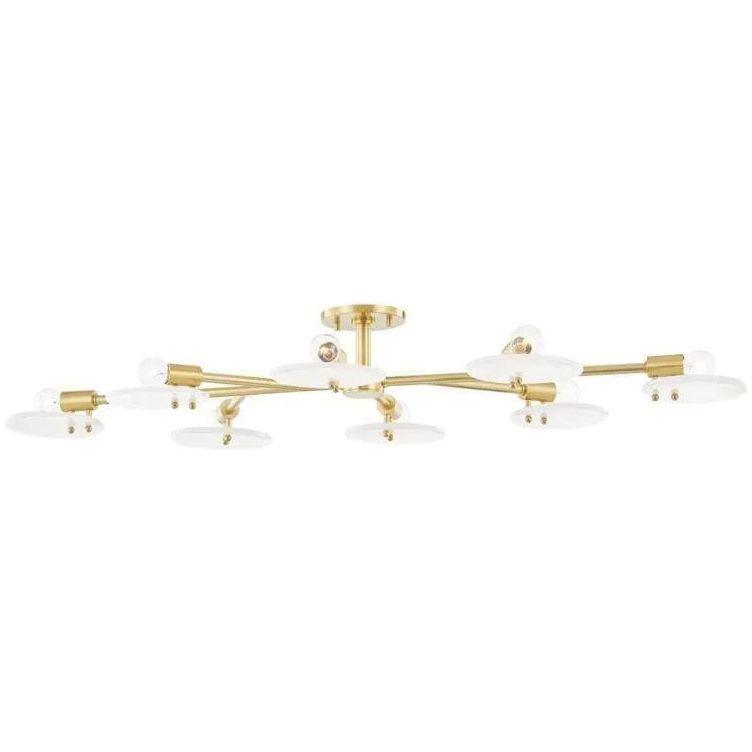 Mitzi - Giselle Semi Flush Mount - H428608-AGB - Canada Light Shop