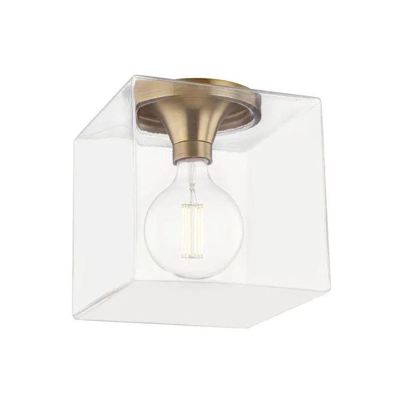 Mitzi - Grace Square Flush Mount - H284501SQL-AGB - Canada Light Shop