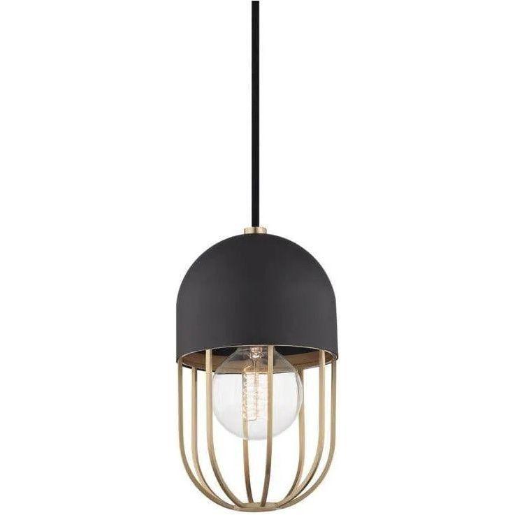 Mitzi - Haley Pendant - H145701-AGB/BK - Canada Light Shop