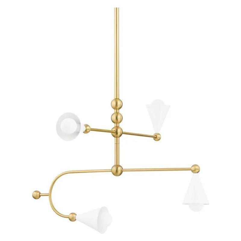 Mitzi - Hikari Chandelier - H681804-AGB/SWH - Canada Light Shop