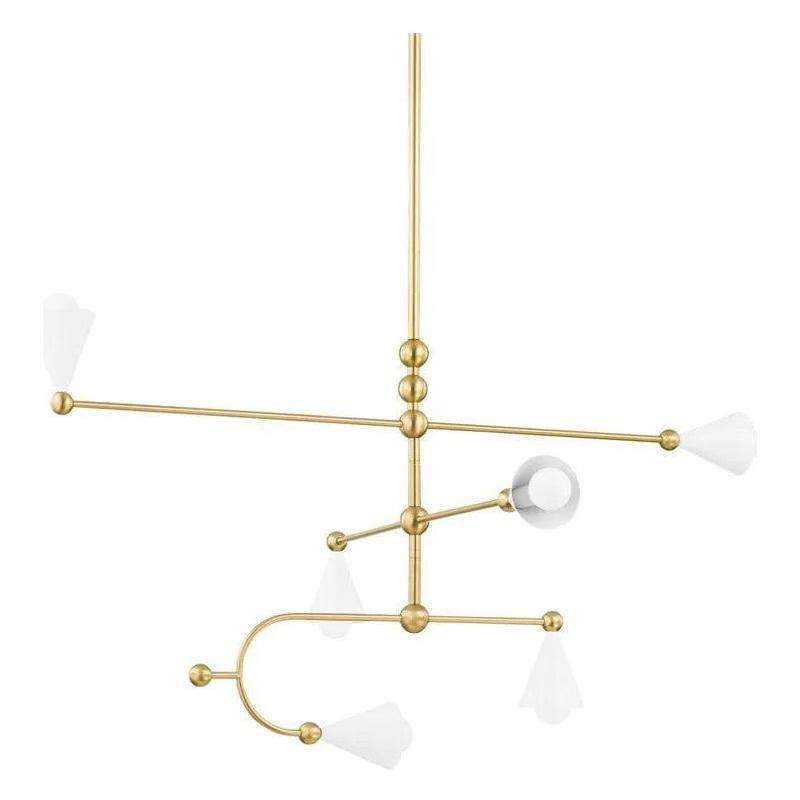Mitzi - Hikari Chandelier - H681806-AGB/SWH - Canada Light Shop