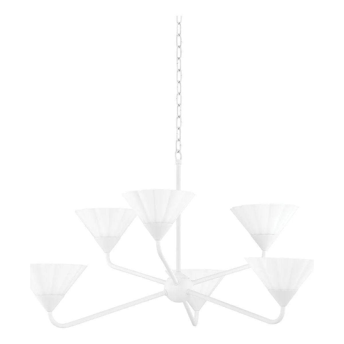Mitzi - Kelsey Chandelier - H817806-TWH - Canada Light Shop