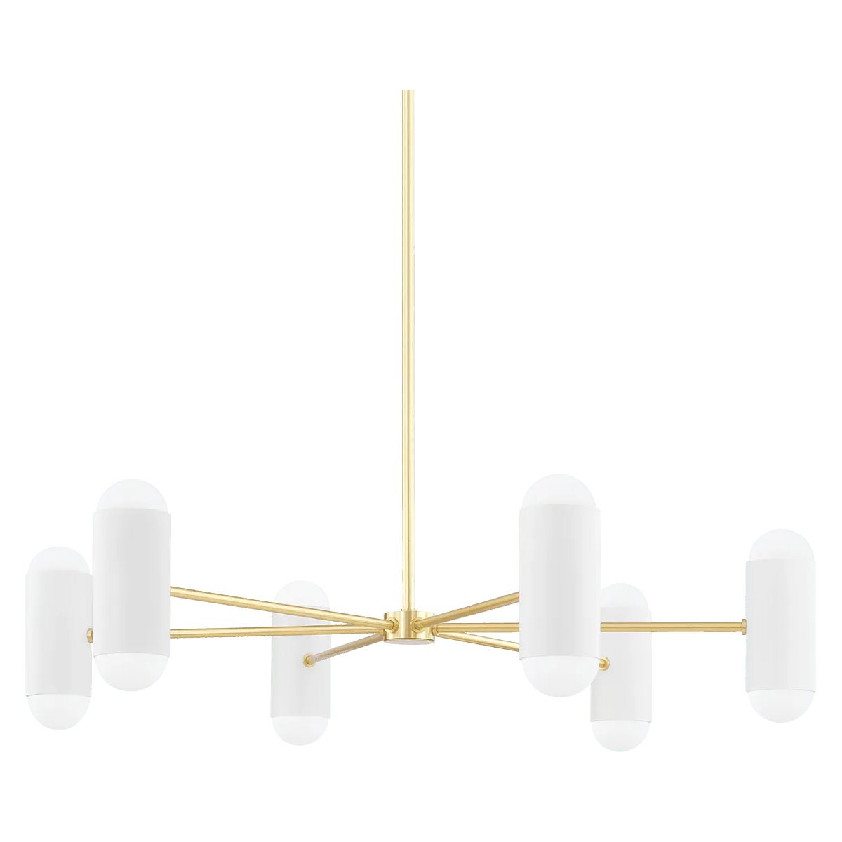 Mitzi - Kira Chandelier - H484812-AGB/SWH - Canada Light Shop