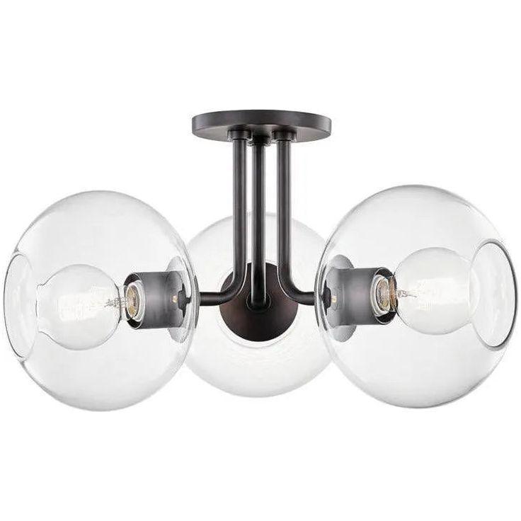 Mitzi - Margot Triple Semi Flush Mount - H270603-OB - Canada Light Shop