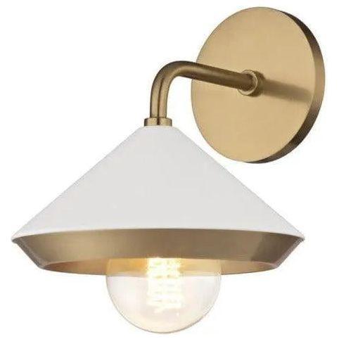 Mitzi - Marnie Wall Sconce - H139101-AGB/WH - Canada Light Shop
