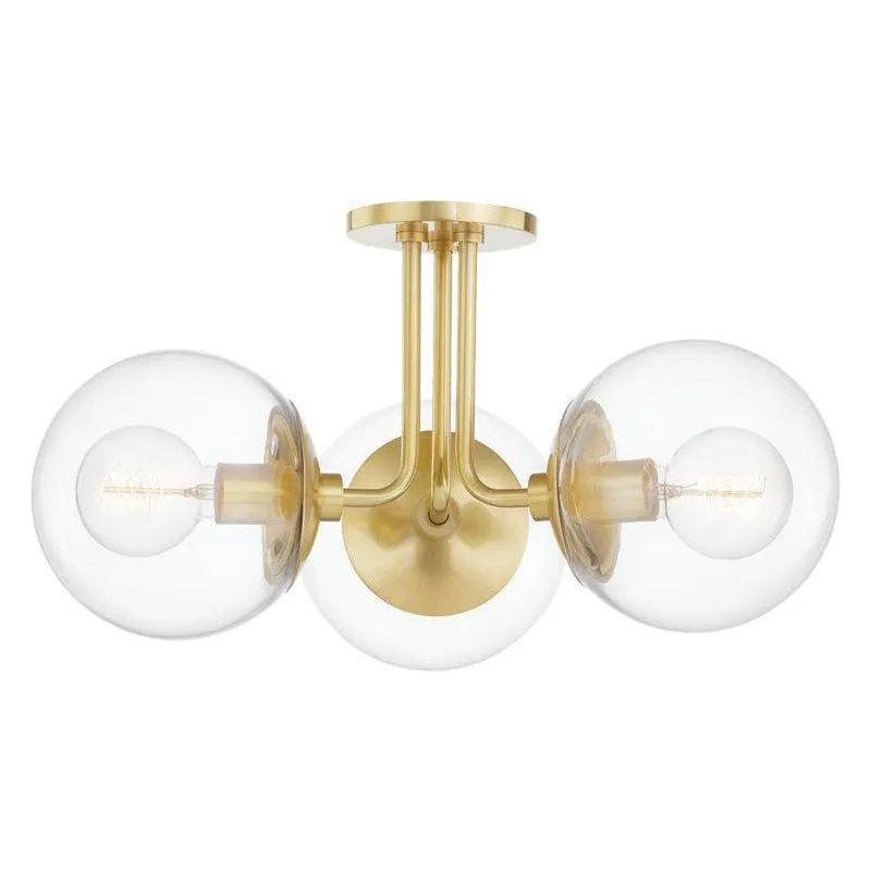Mitzi - Meadow Triple Semi Flush Mount - H503603-AGB - Canada Light Shop
