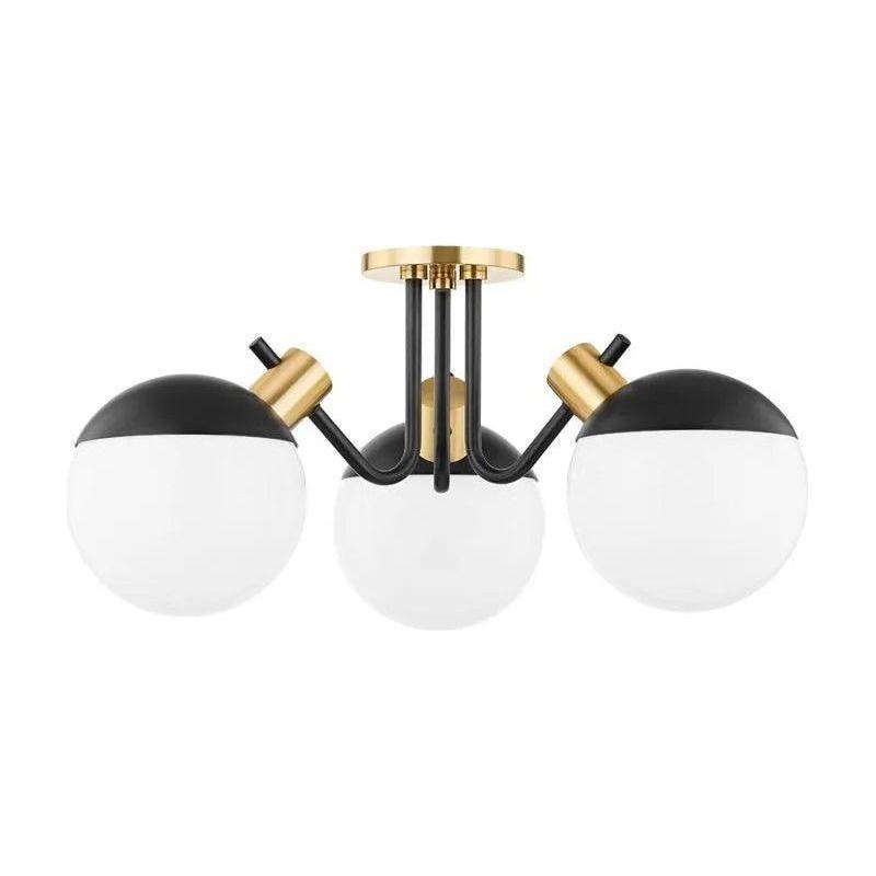 Mitzi - Miranda LED Semi Flush Mount - H573603-AGB/SBK - Canada Light Shop