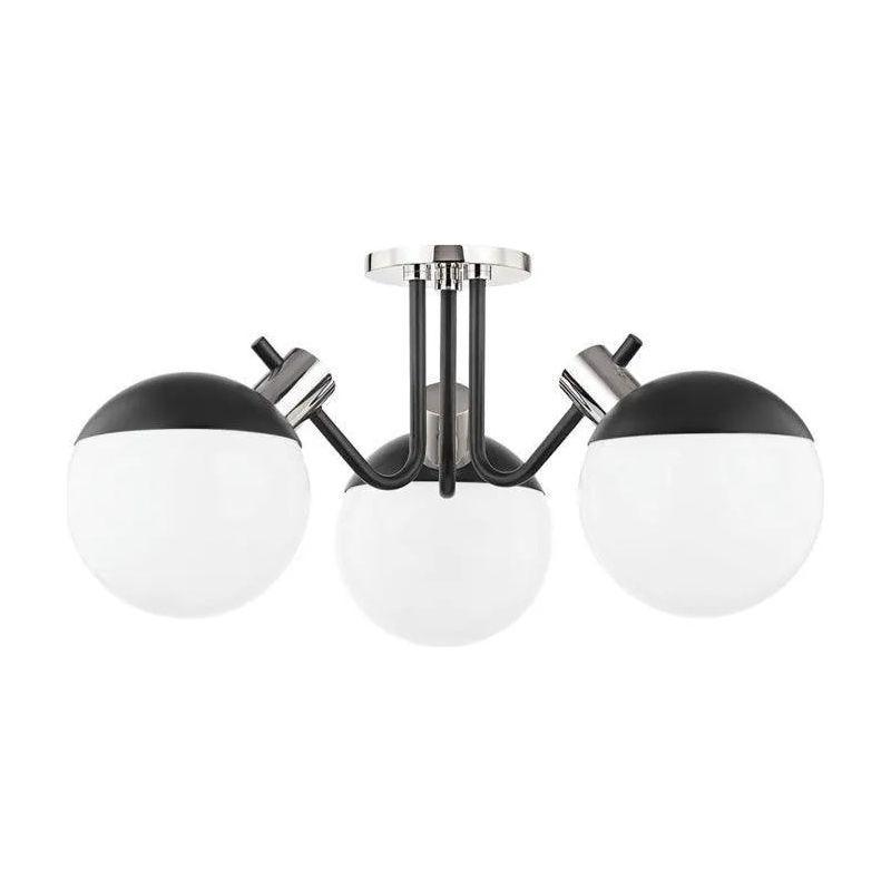 Mitzi - Miranda LED Semi Flush Mount - H573603-PN/SBK - Canada Light Shop
