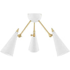 Mitzi - Moxie Semi Flush Mount - H441603-AGB/WH - Canada Light Shop